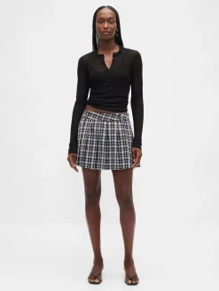 Pleated Mini Skort