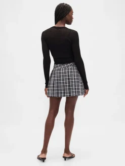 Pleated Mini Skort