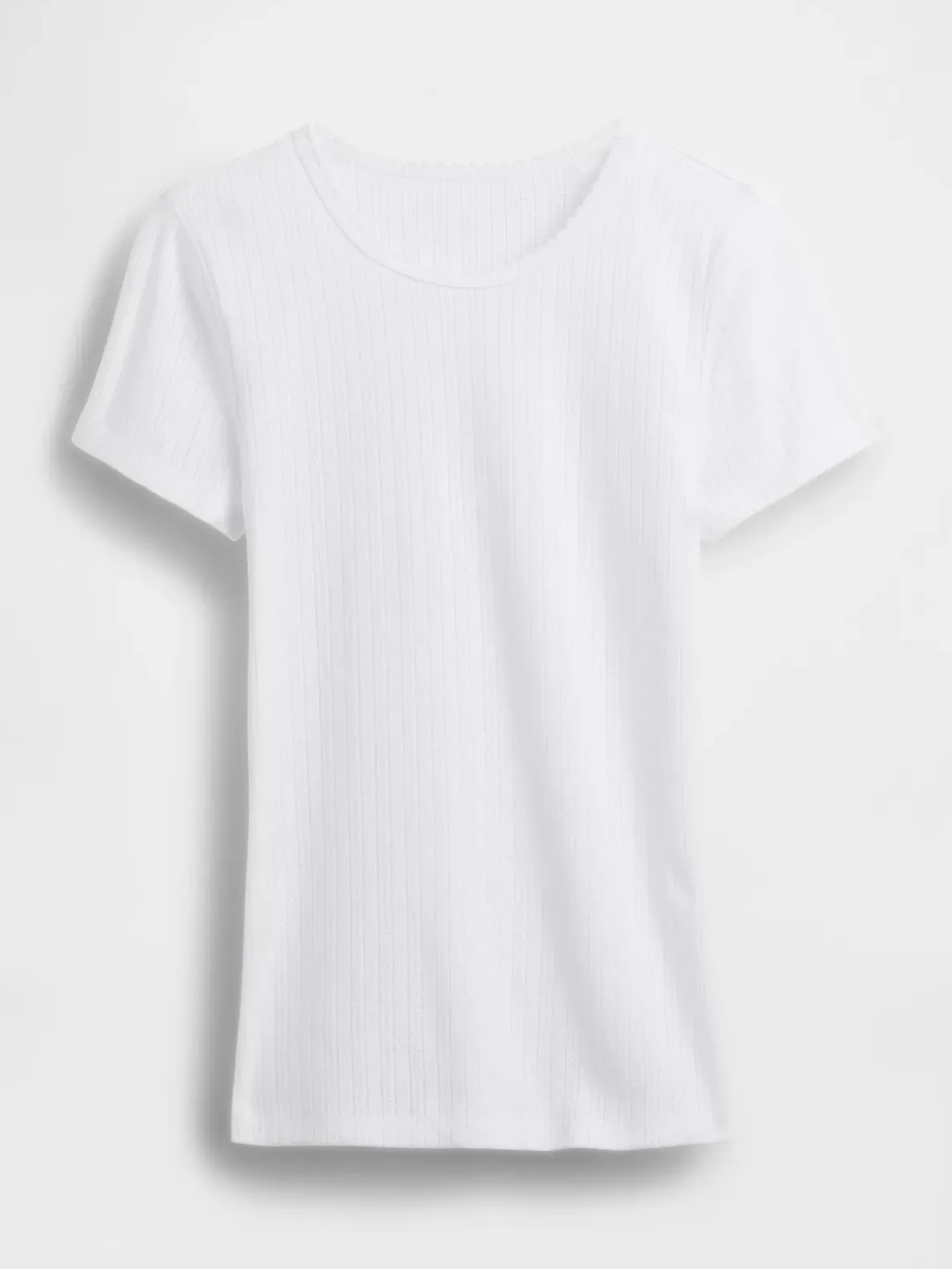 Pointelle Crewneck T-Shirt