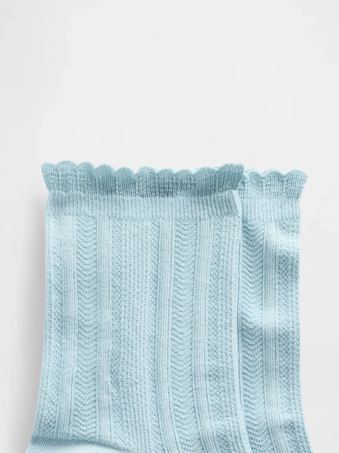 Pointelle Half Crew Socks