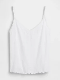 Pointelle Lettuce-Hem PJ Cami