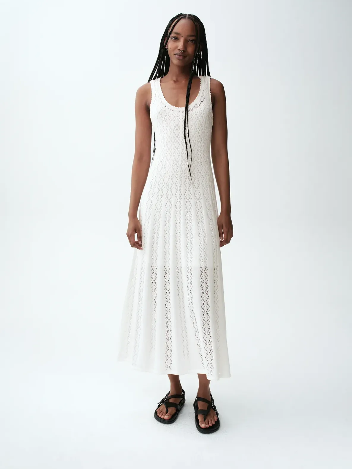 Pointelle Maxi Dress