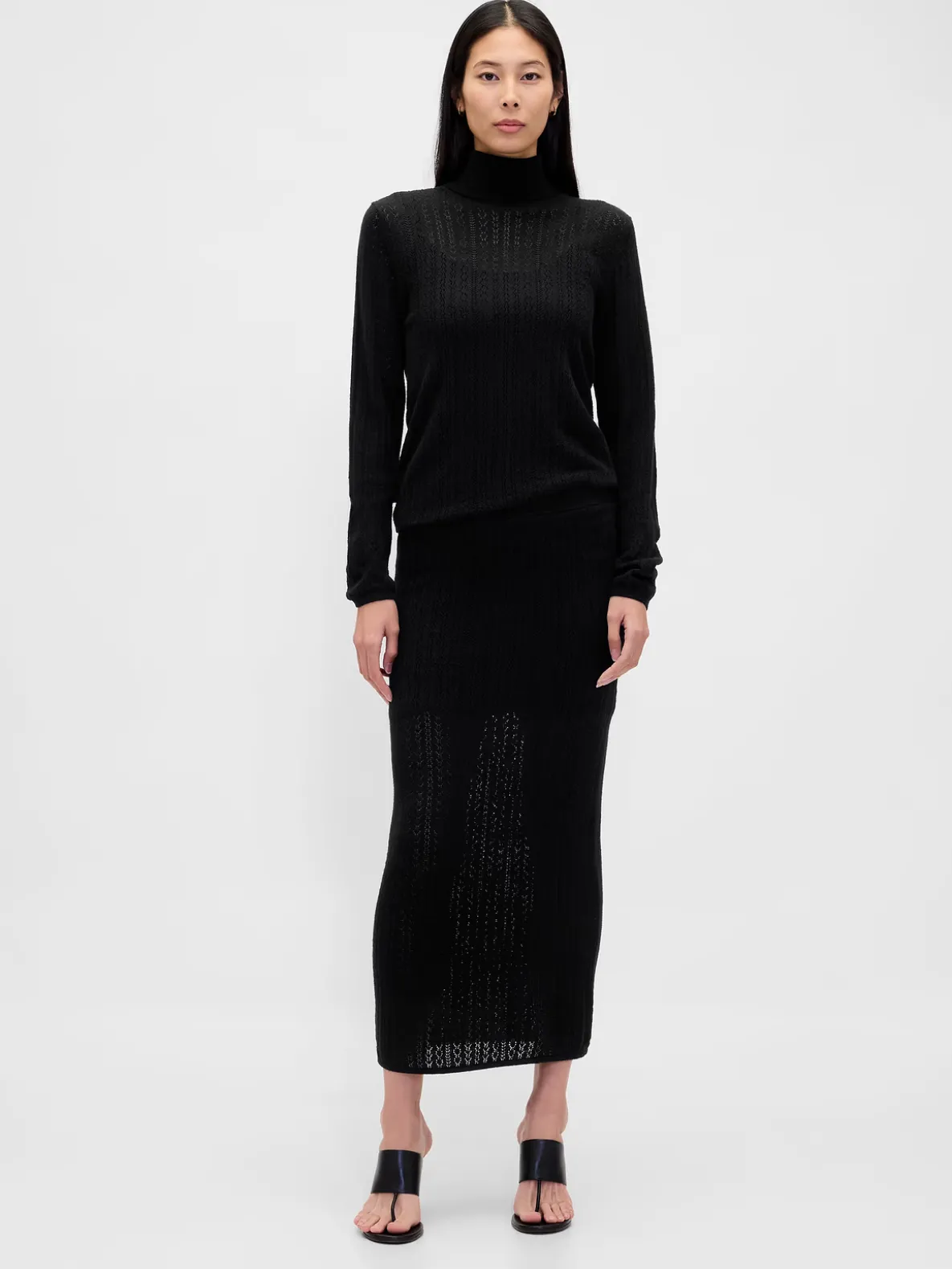 Pointelle Maxi Skirt