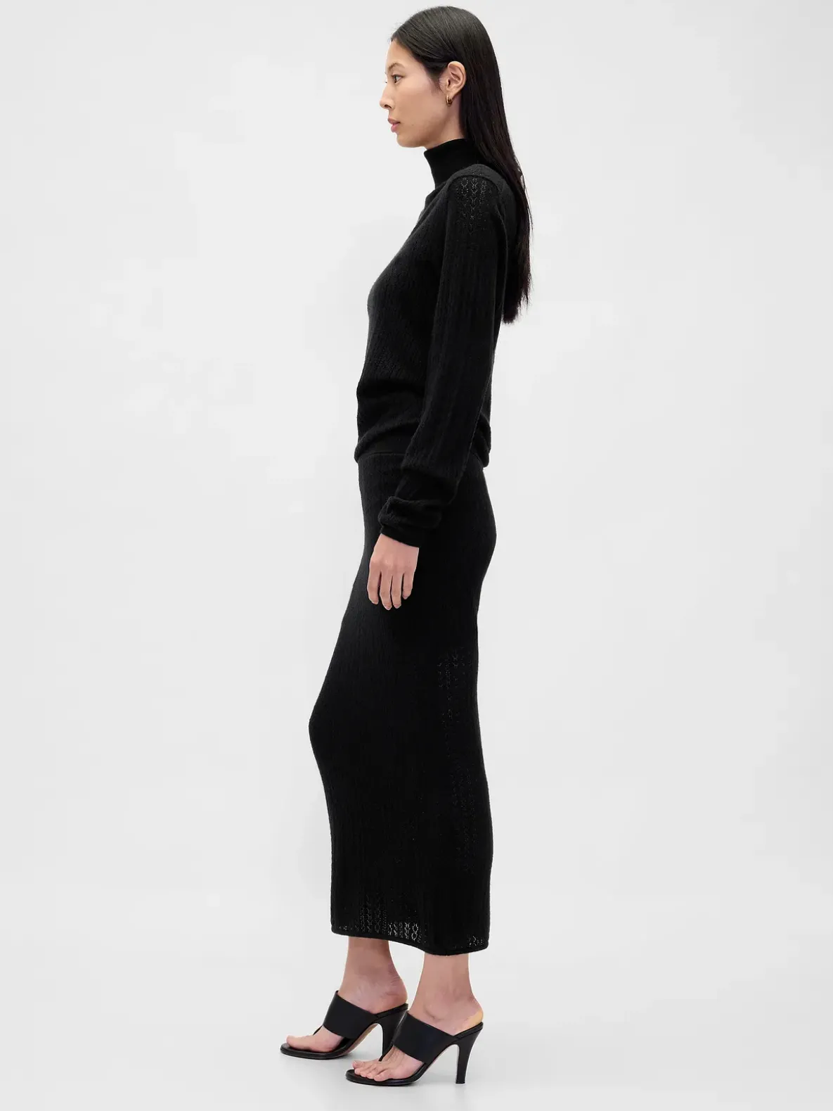 Pointelle Maxi Skirt
