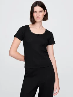 Pointelle PJ Top