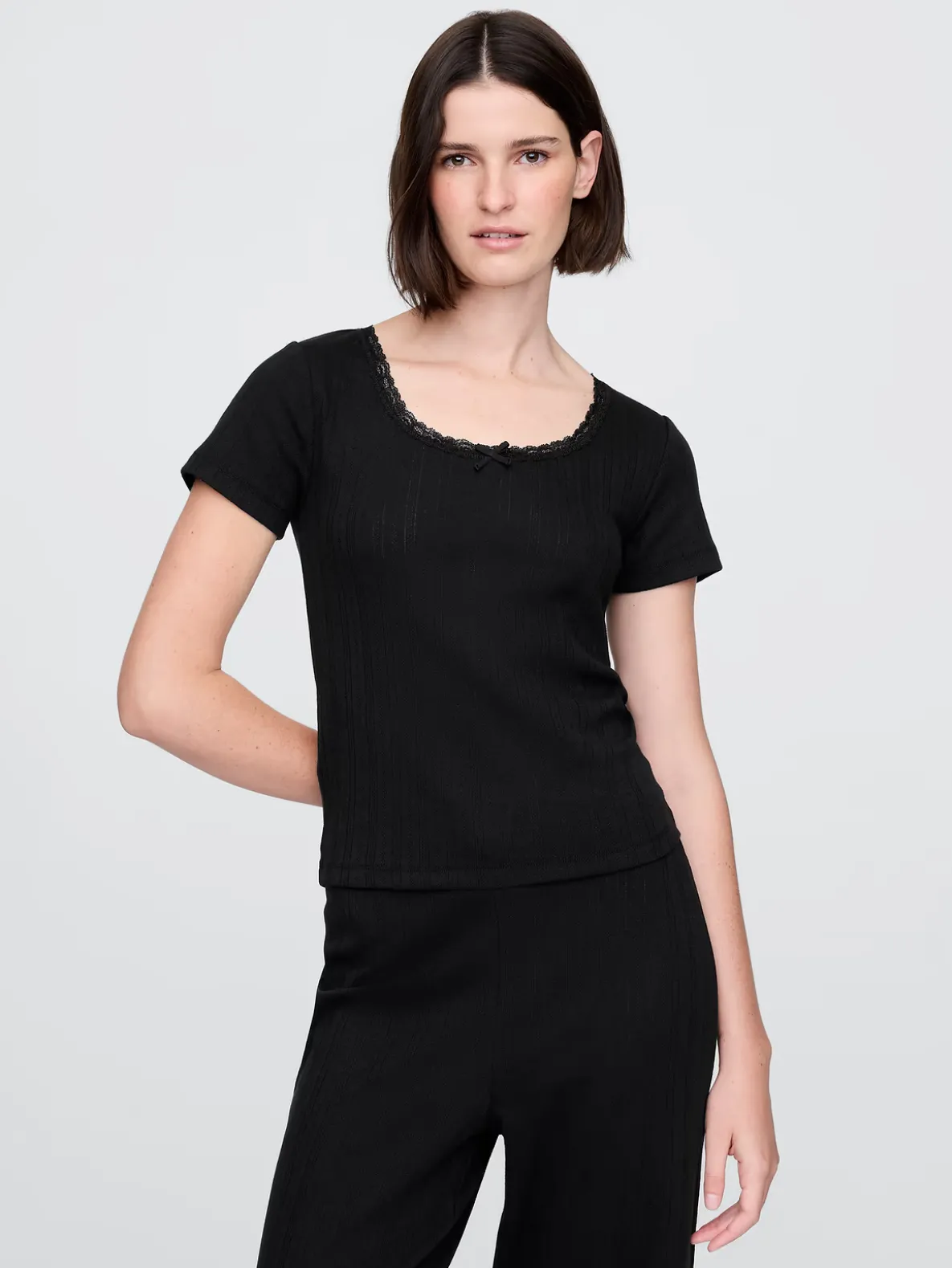 Pointelle PJ Top