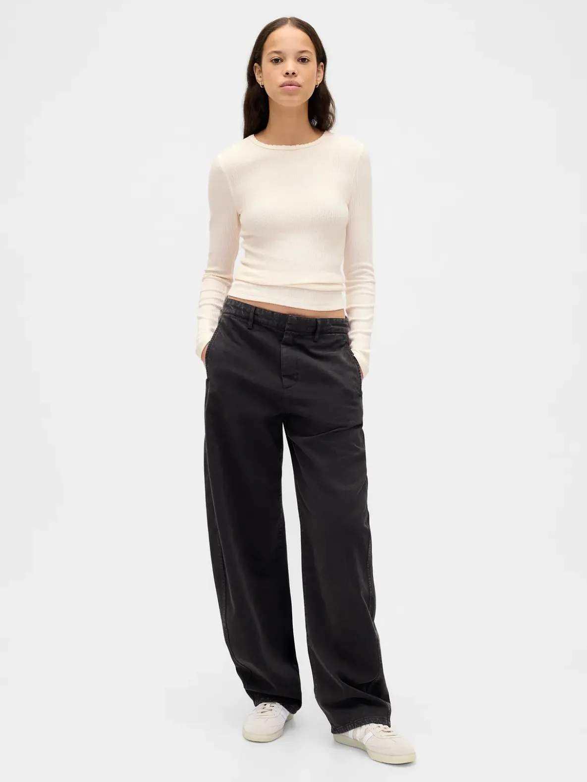 Pointelle Rib T-Shirt