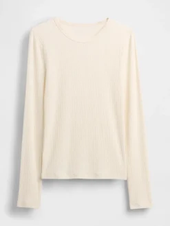 Pointelle Rib T-Shirt