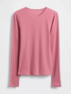 Pointelle Rib T-Shirt