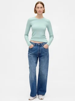Pointelle Rib T-Shirt
