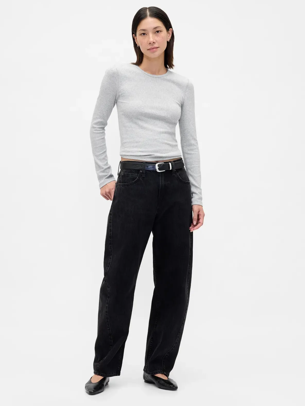 Pointelle Rib T-Shirt