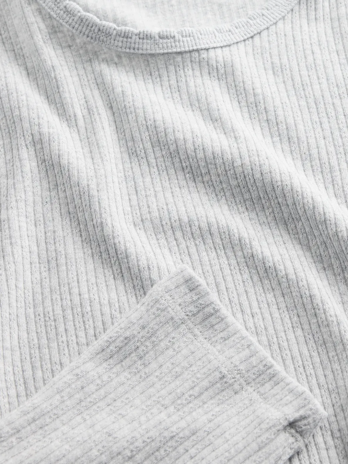 Pointelle Rib T-Shirt
