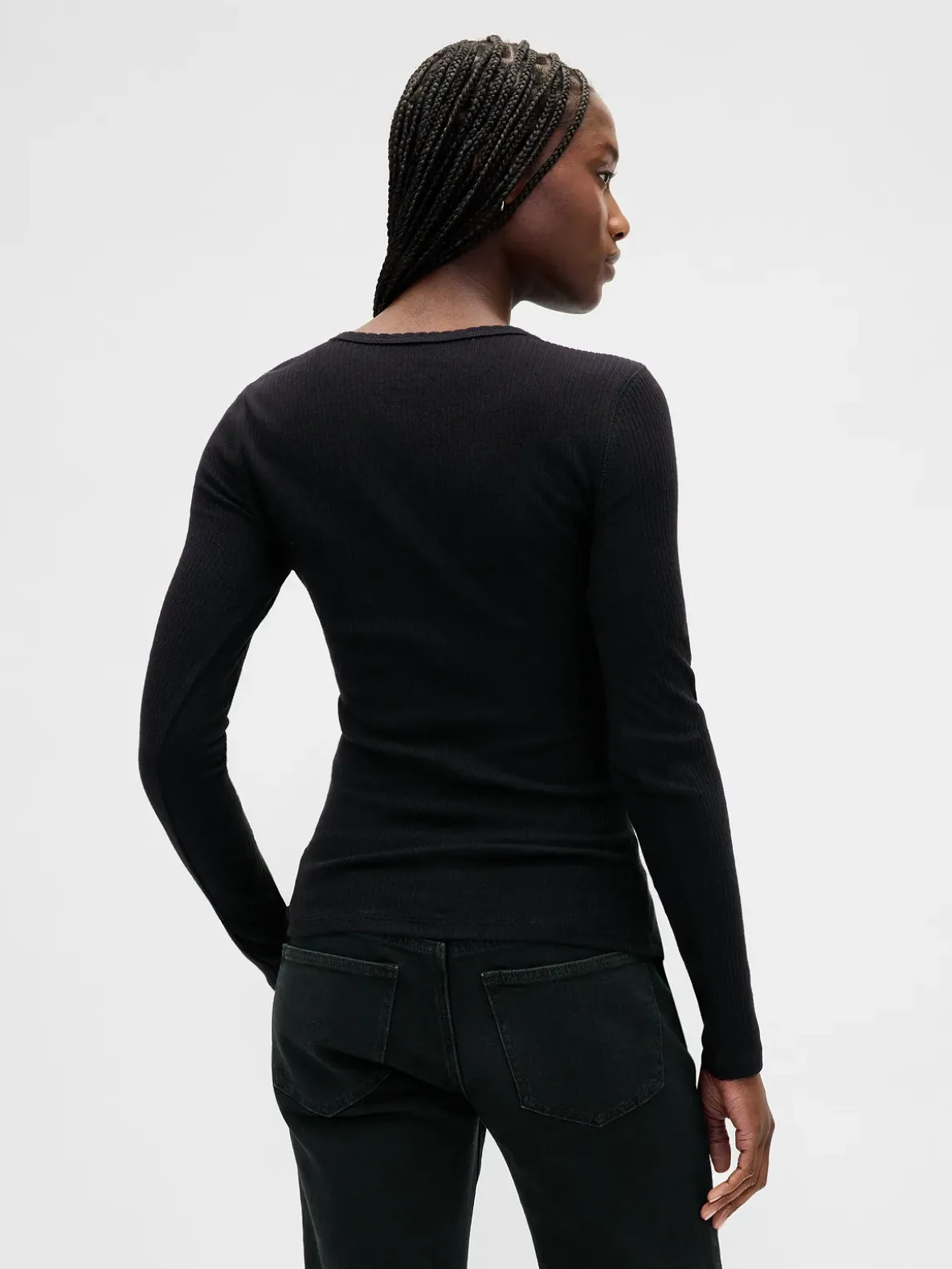 Pointelle Rib T-Shirt