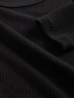 Pointelle Rib T-Shirt