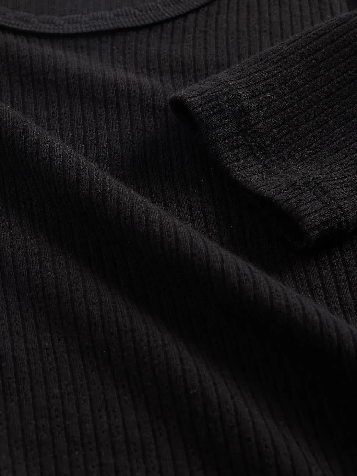 Pointelle Rib T-Shirt