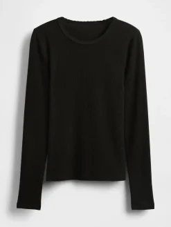 Pointelle Rib T-Shirt