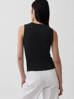Pointelle Shell Tank Top