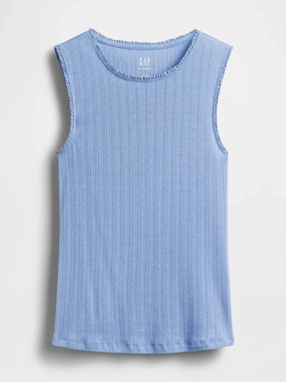 Pointelle Shell Tank Top