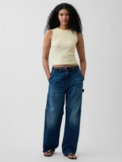 Pointelle Shell Tank Top