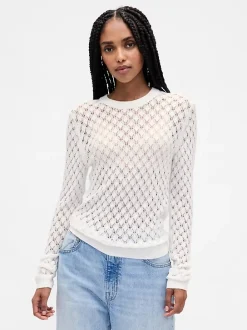 Pointelle Sweater