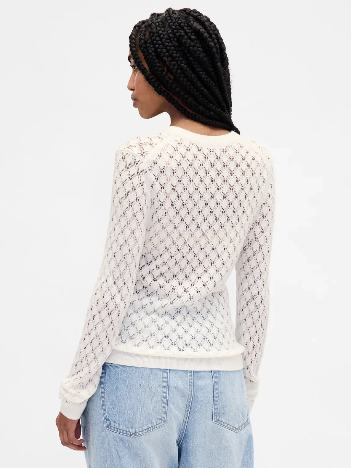 Pointelle Sweater