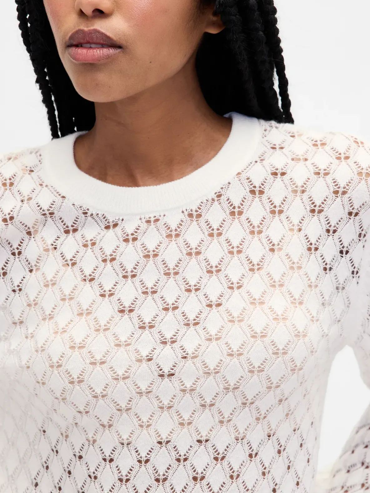 Pointelle Sweater