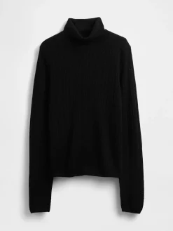 Pointelle Turtleneck Sweater