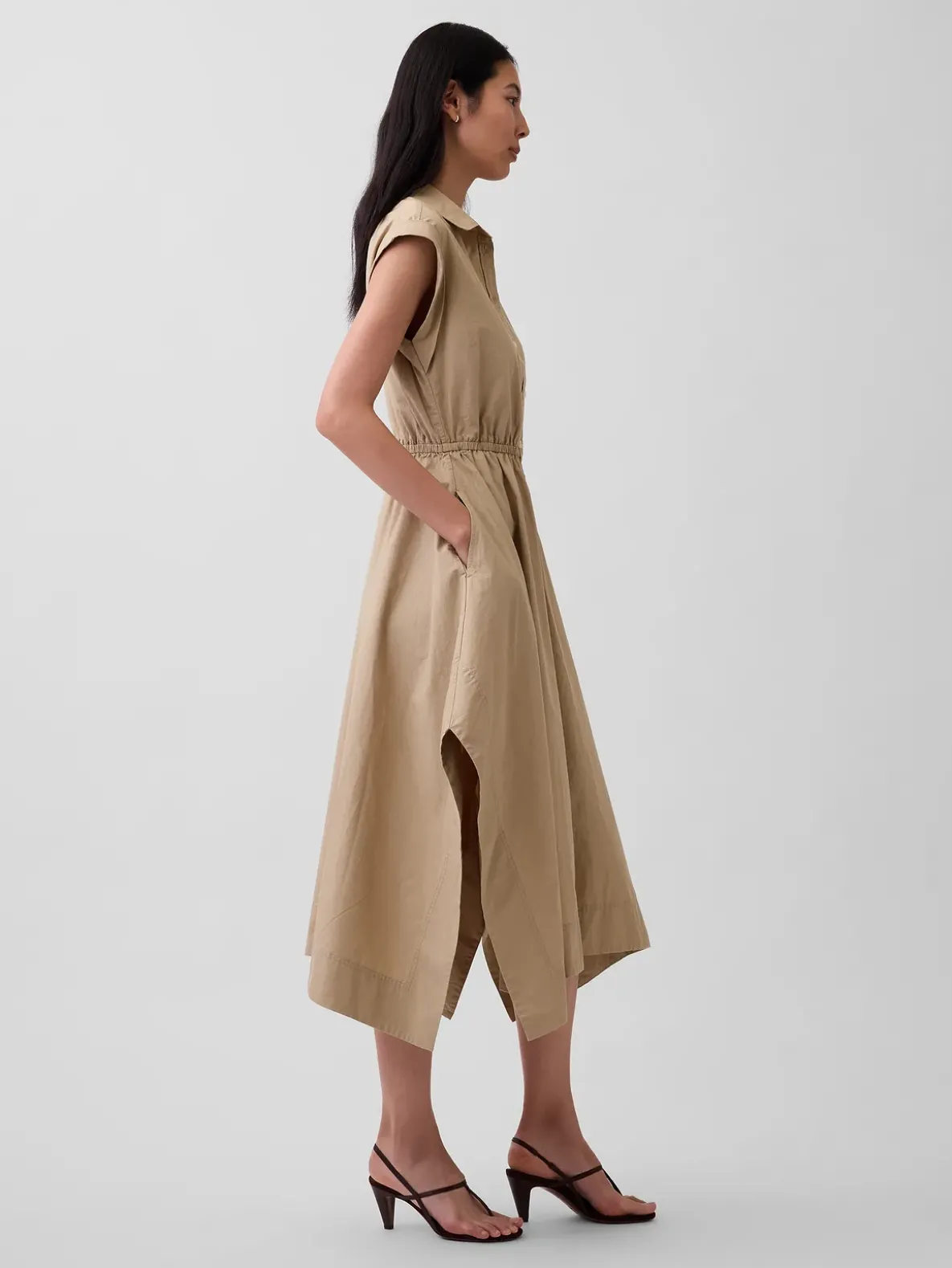 Poplin Handkerchief Shirtdress