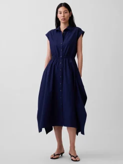 Poplin Handkerchief Shirtdress