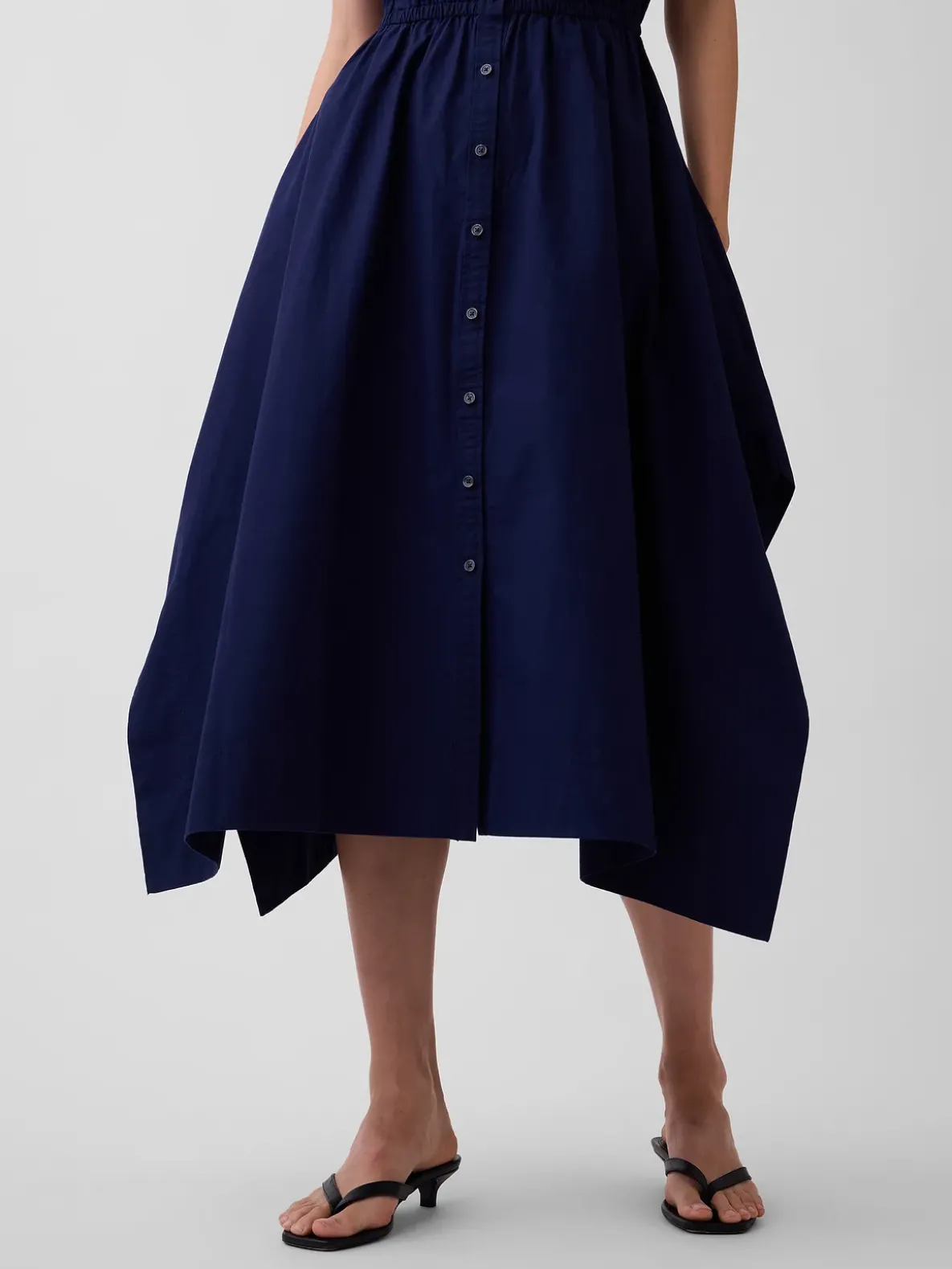 Poplin Handkerchief Shirtdress