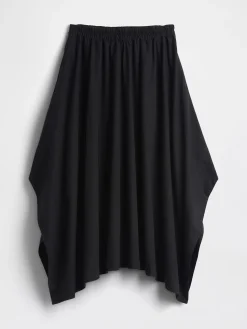 Poplin Midi Handkerchief Skirt