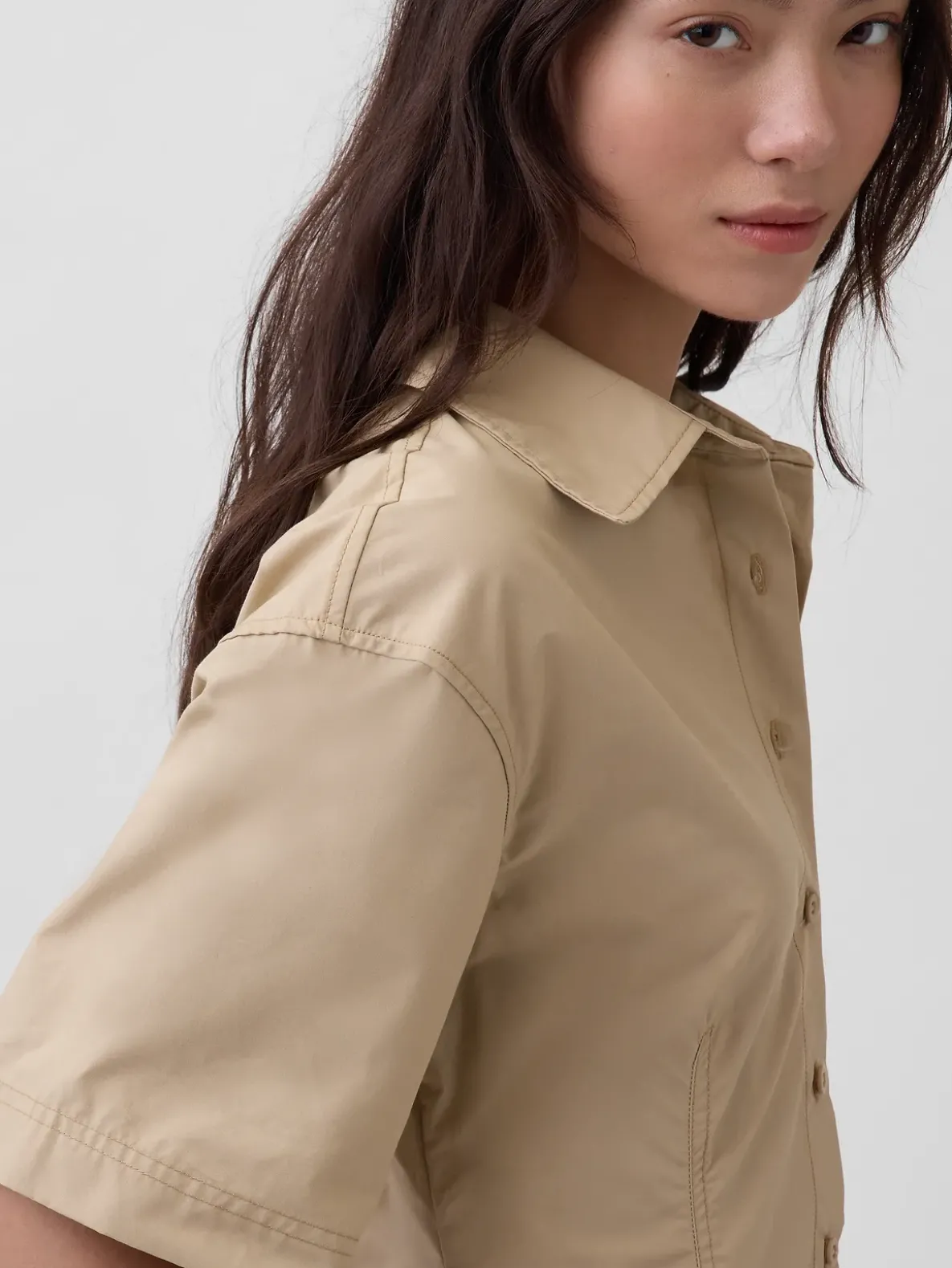 Poplin Mini Shirtdress