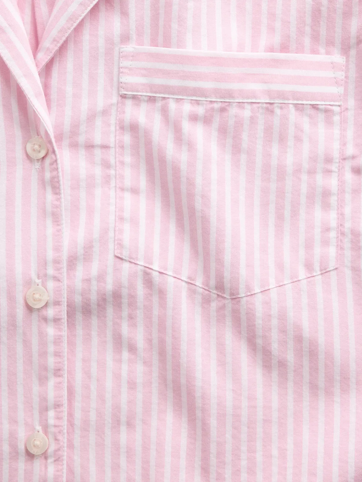 Poplin Oversized Crop PJ Shirt