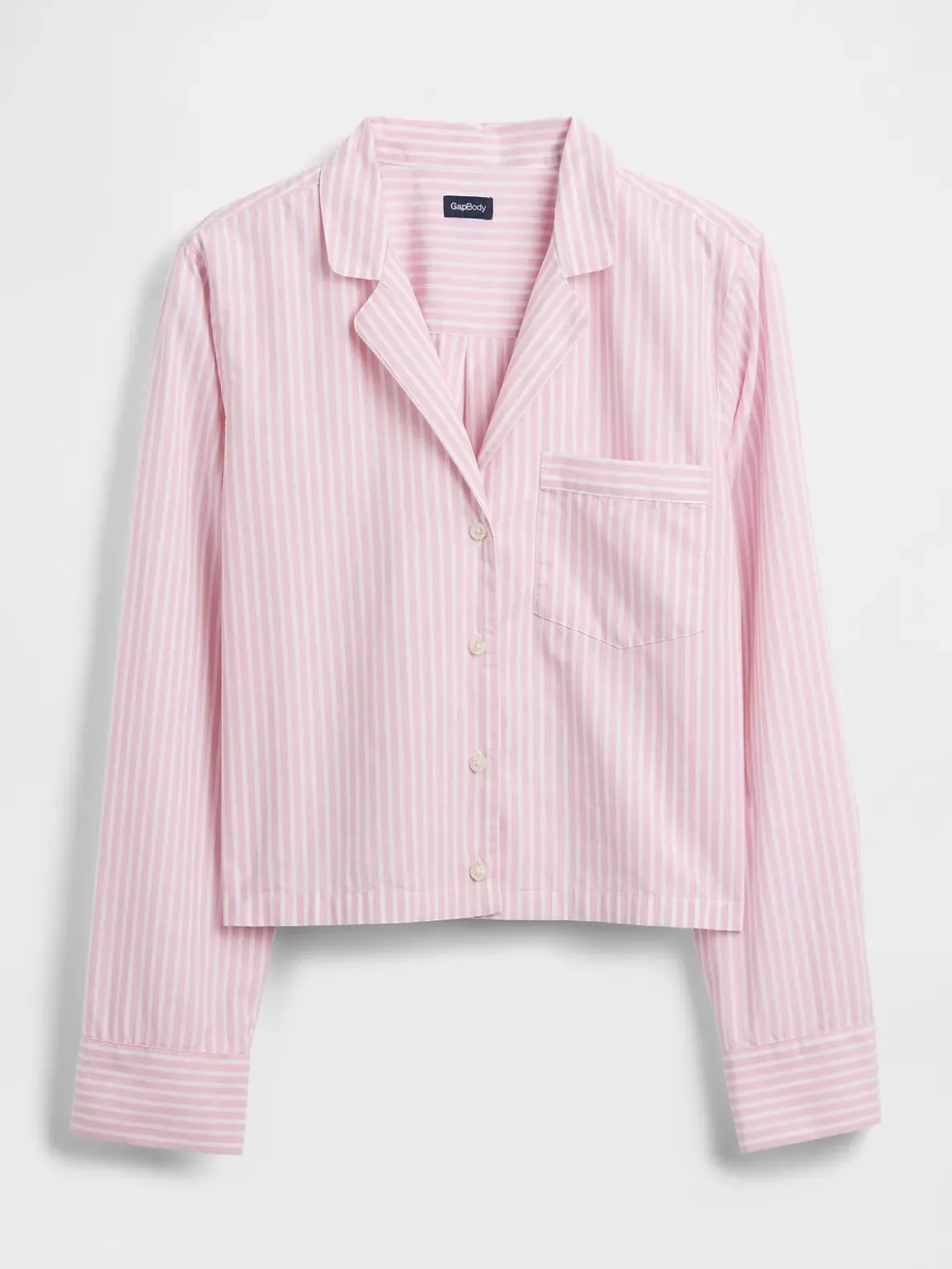 Poplin Oversized Crop PJ Shirt