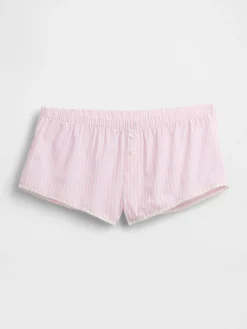 Poplin Stripe Bloomer PJ Shorts