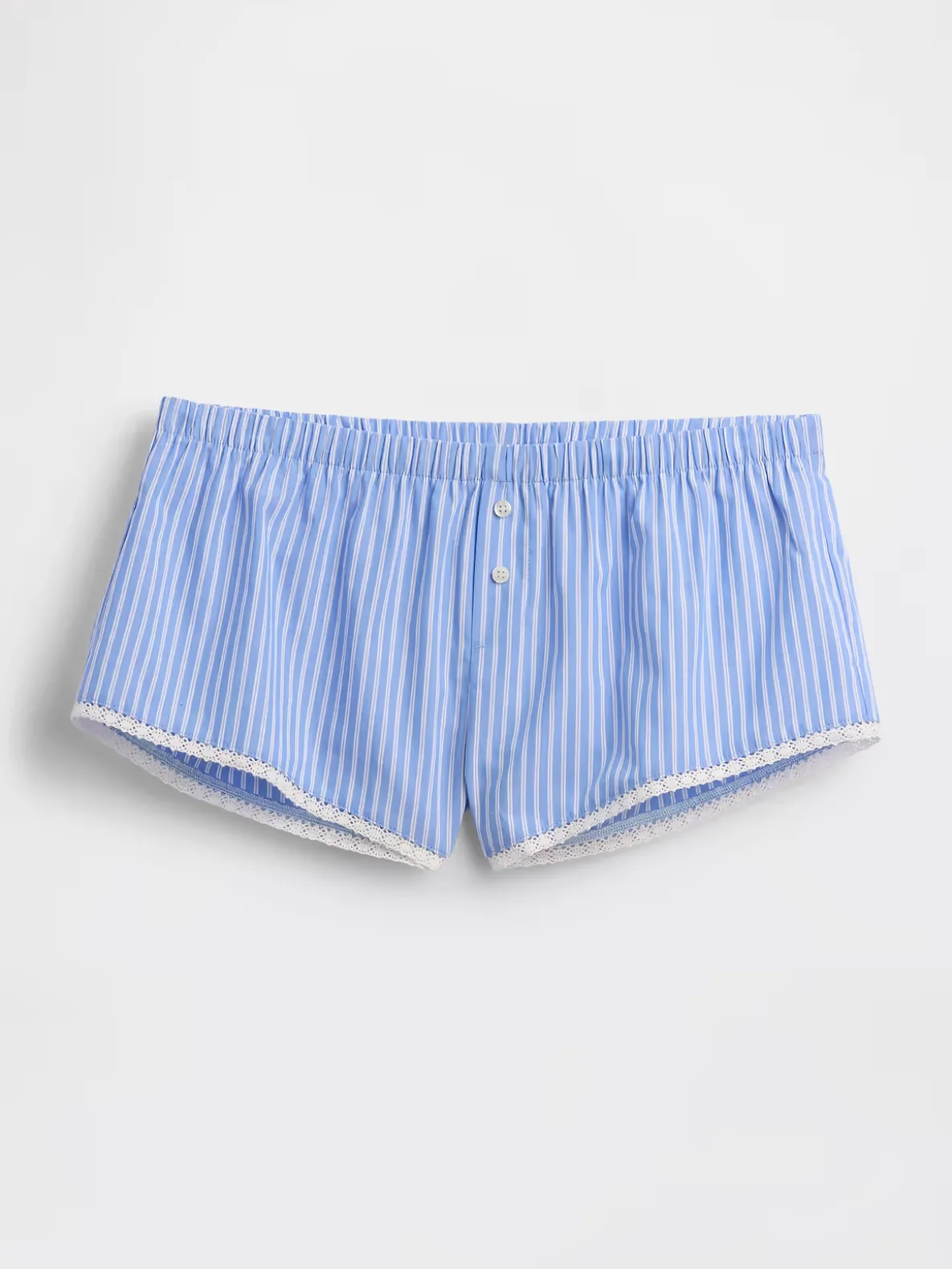 Poplin Stripe Bloomer PJ Shorts