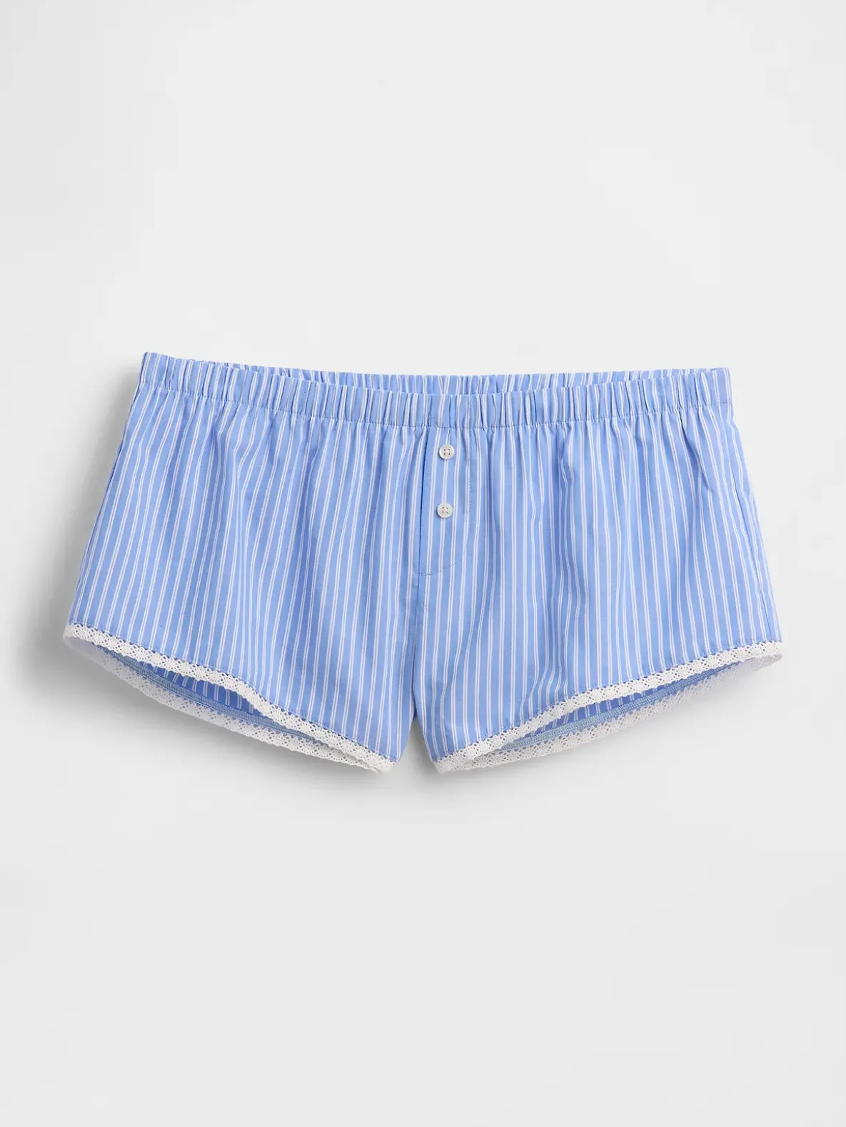 Poplin Stripe Bloomer PJ Shorts