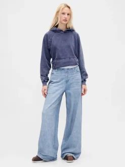 Printed Baggy Sweatpant Jeans