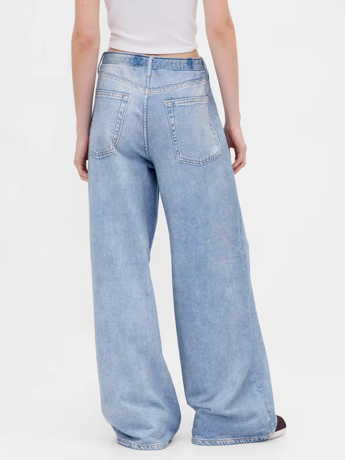 Printed Baggy Sweatpant Jeans
