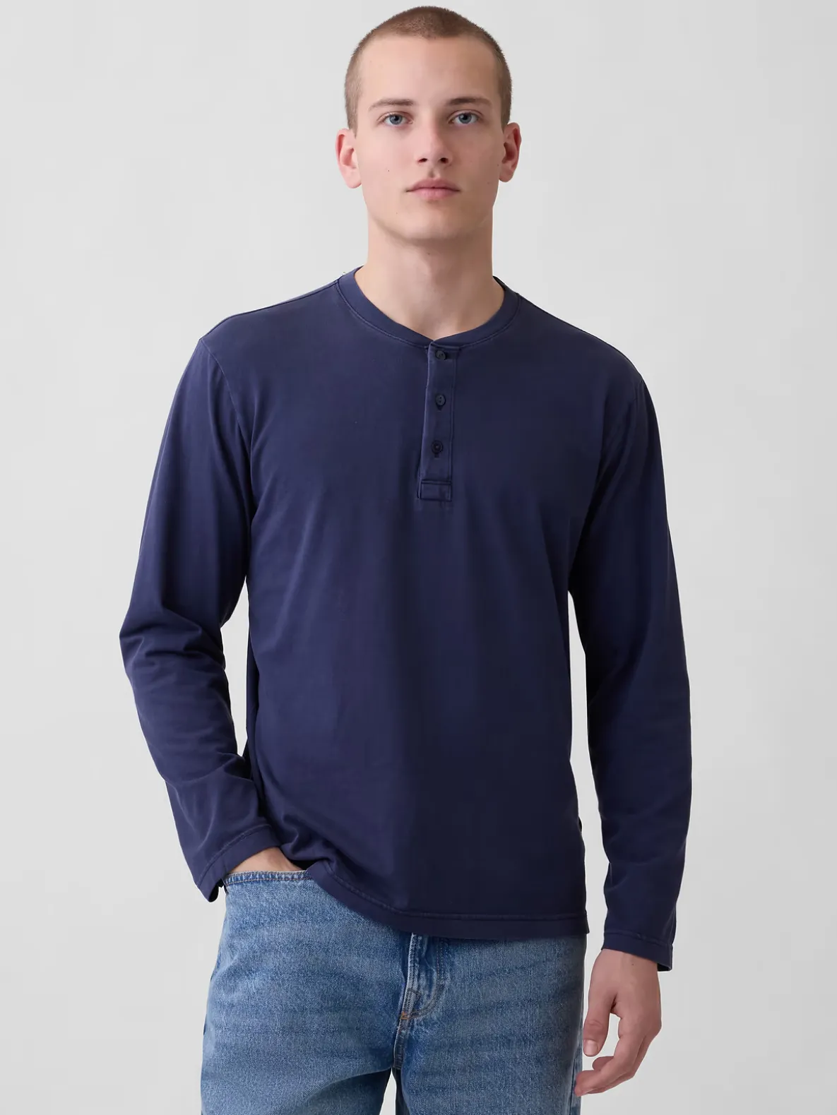Relaxed Henley T-Shirt
