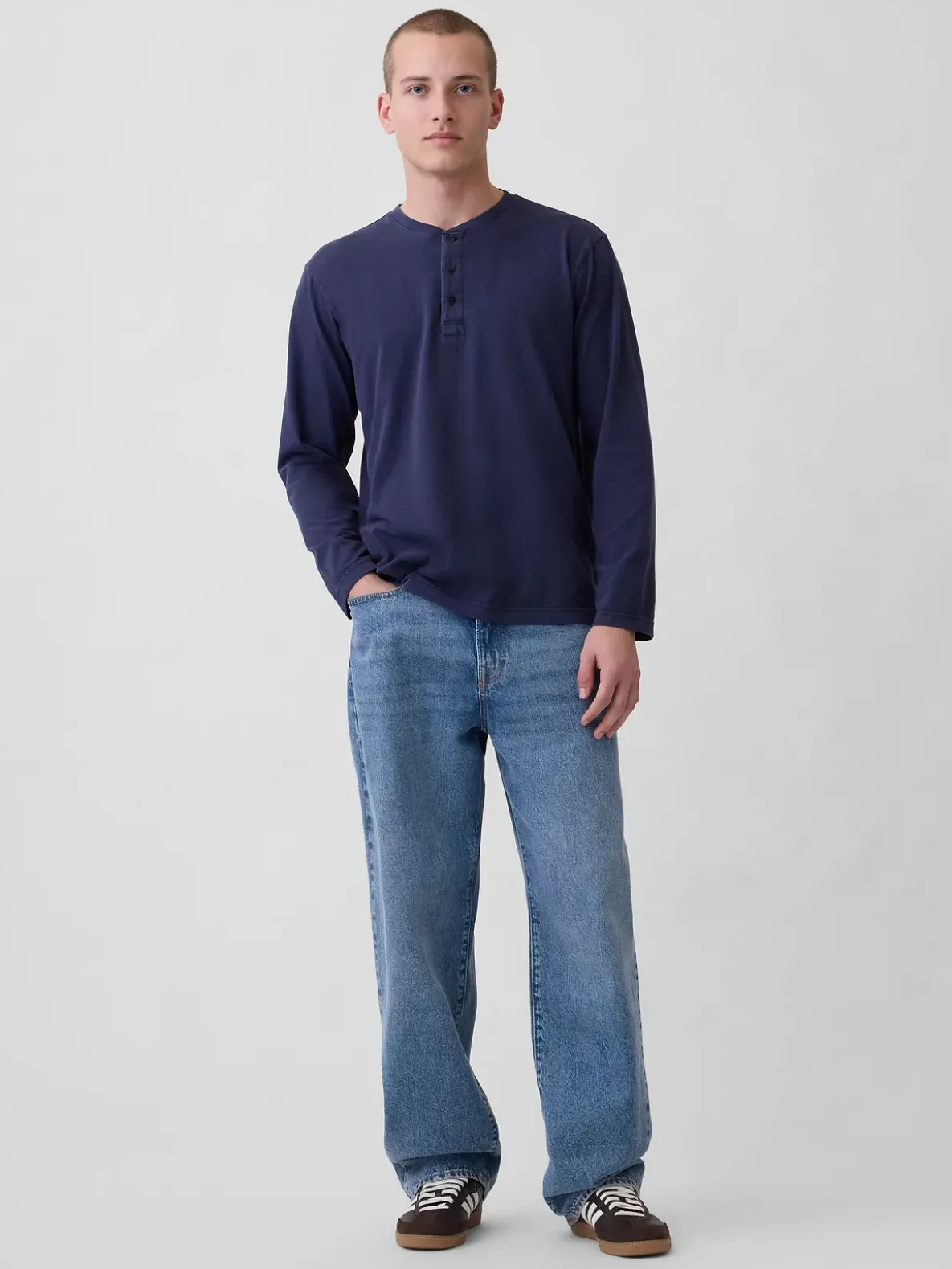 Relaxed Henley T-Shirt