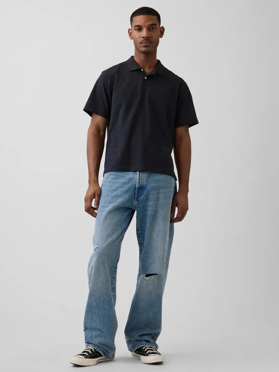 Relaxed Pique Polo