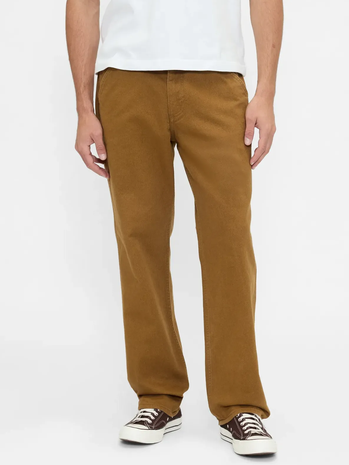 Relaxed Straight Utility Khakis
