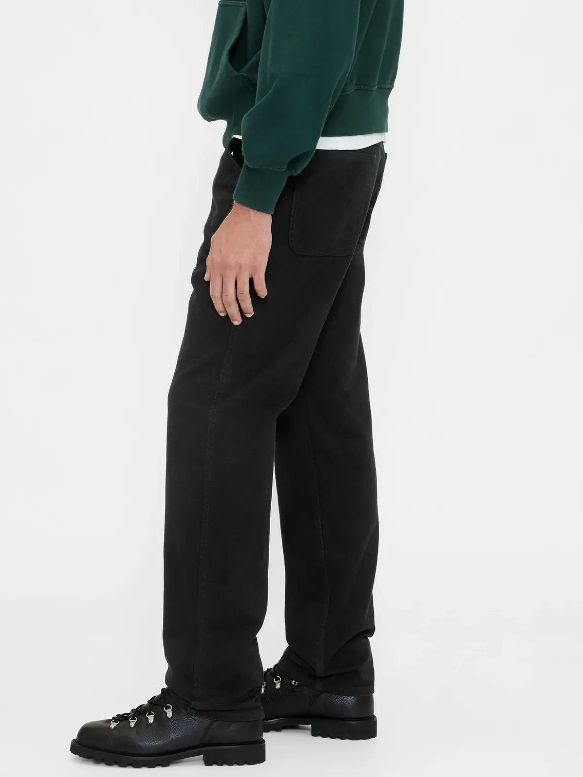 Relaxed Straight Utility Khakis