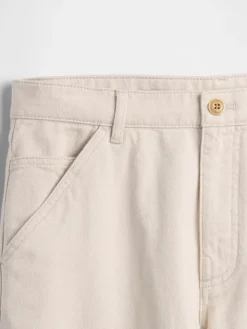 Relaxed Straight Utility Khakis