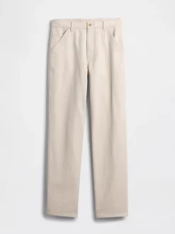 Relaxed Straight Utility Khakis