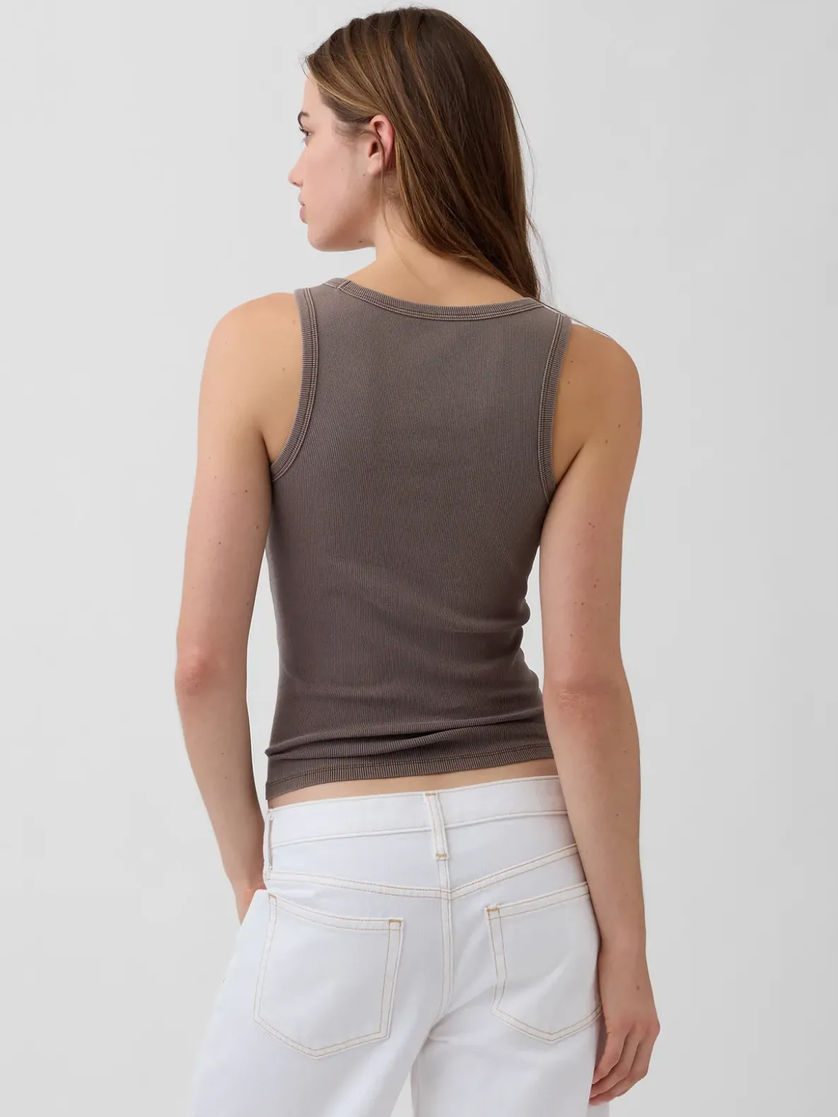 Rib Scoop Tank Top