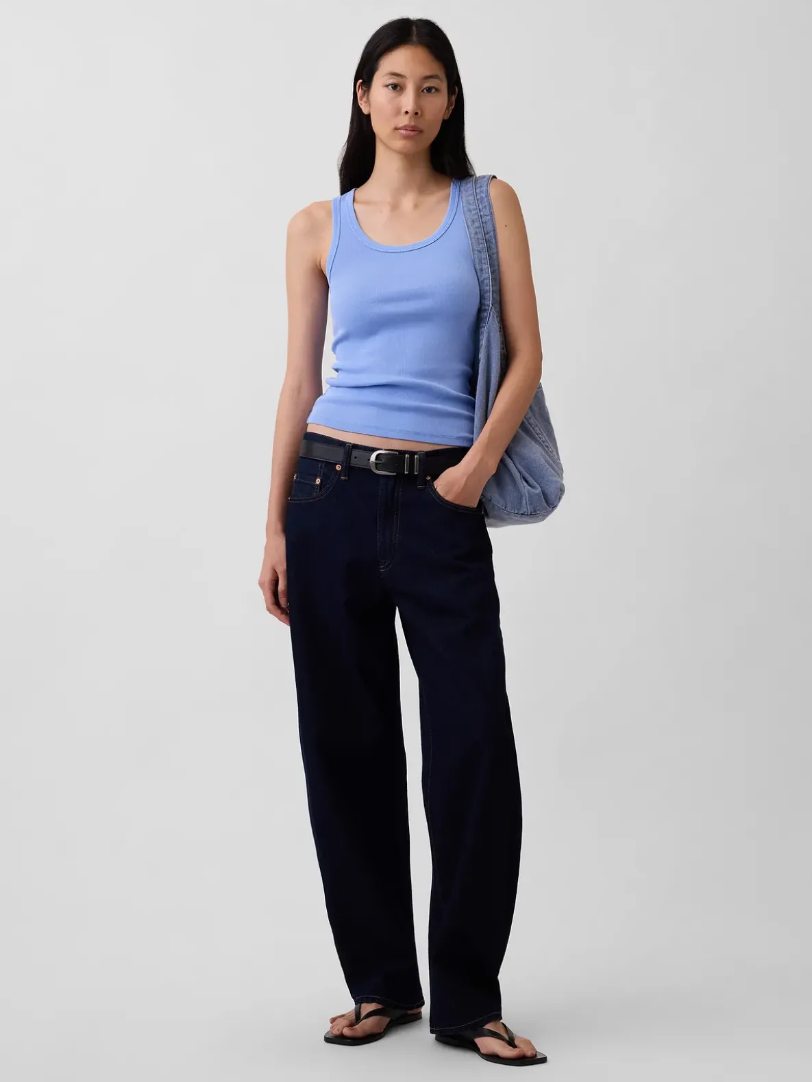 Rib Scoop Tank Top
