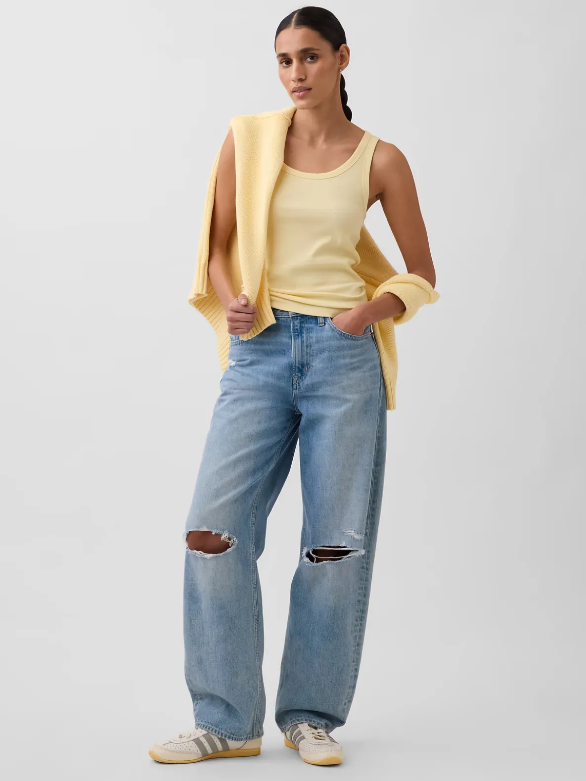 Rib Scoop Tank Top