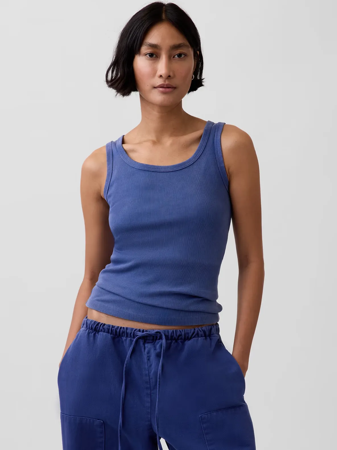 Rib Scoop Tank Top